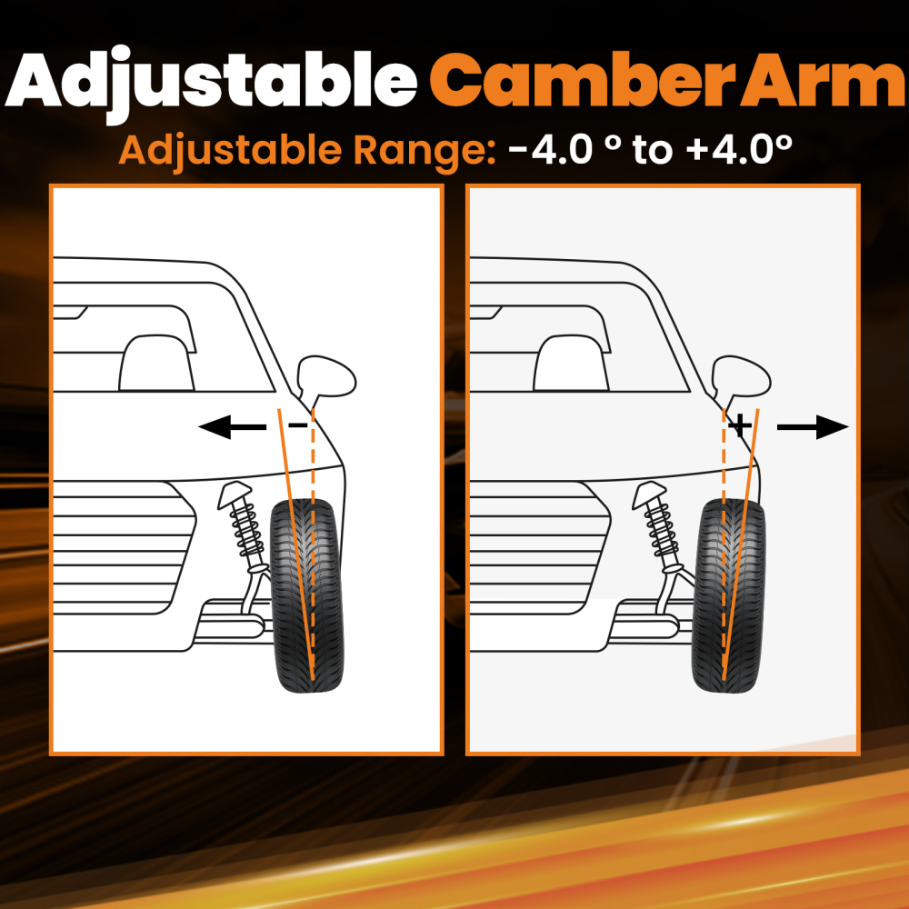 2X Brazo de control compatible para Mini Cooper R50 R52 R53 R55 R56 Trasero Camber Arm