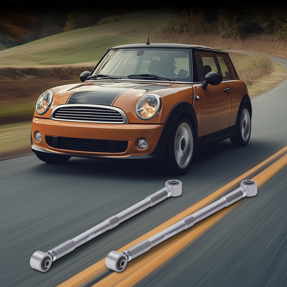 2X Brazo de control compatible para Mini Cooper R50 R52 R53 R55 R56 Trasero Camber Arm