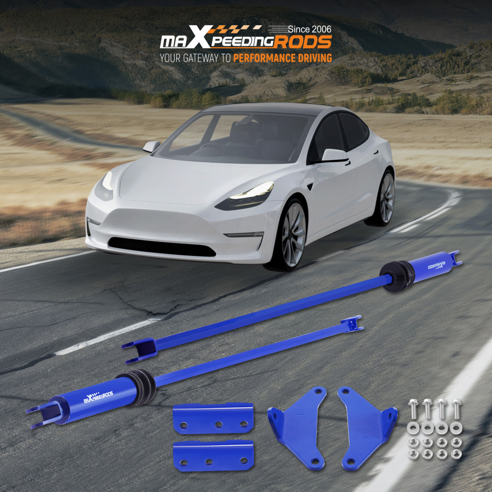 Adjustable Upper Control Arms Balance Damper Rod Bar for 2017-2023 compatible for Tesla Model 3