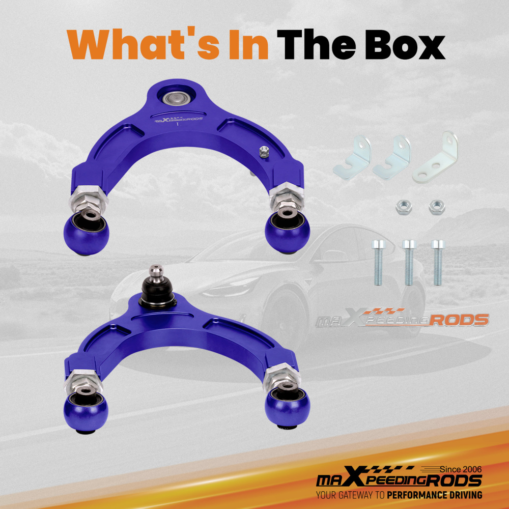 Adjustable Upper Control Arms Balance Damper Rod Bar for 2017-2023 compatible for Tesla Model 3