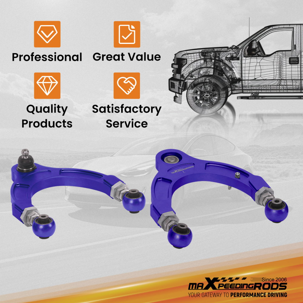 Adjustable Upper Control Arms Balance Damper Rod Bar for 2017-2023 compatible for Tesla Model 3