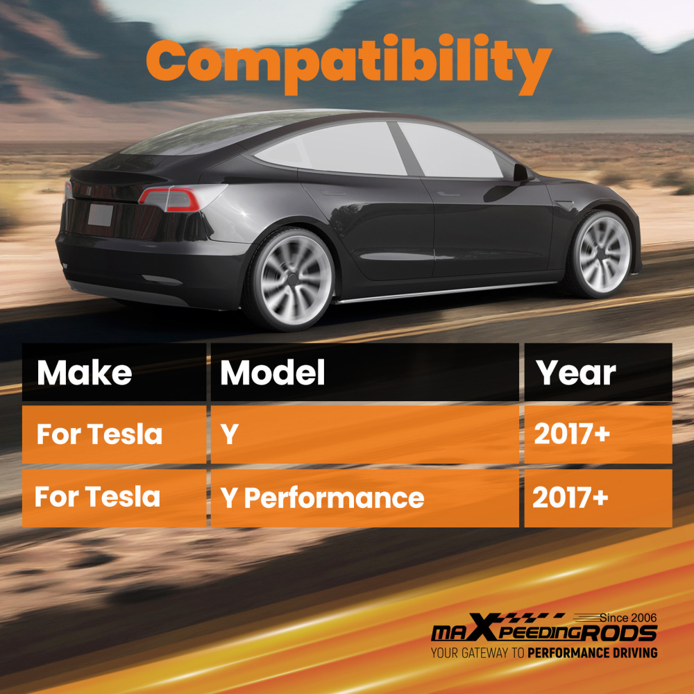 Adjustable Upper Control Arms Balance Damping Rods for 2017-2024 compatible for Tesla Model Y