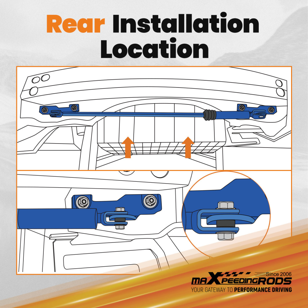 Adjustable Upper Control Arms Balance Damping Rods for 2017-2024 compatible for Tesla Model Y