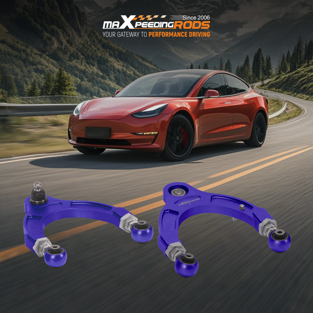 Adjustable Upper Control Arms Balance Damping Rods for 2017-2024 compatible for Tesla Model Y