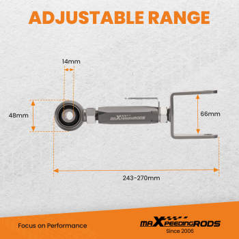 Set of 2 Adjustable Rear Camber Control Arms Kit compatible for Tesla Model 3 / Y 2017-2022