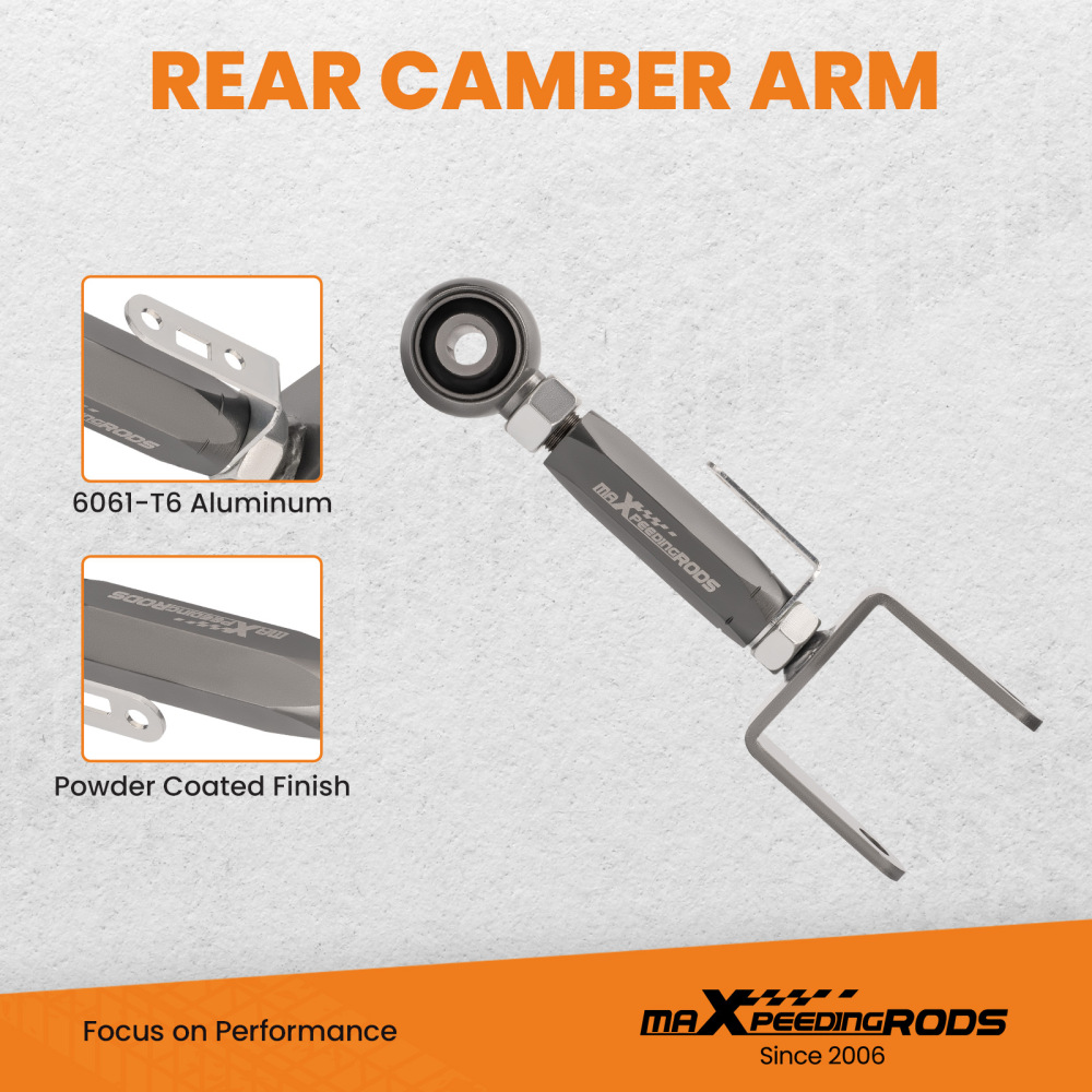 2PCS ADJUSTABLE REAR CAMBER ARMS KIT compatible para TESLA MODEL 3 2017+ MODEL Y 2017+