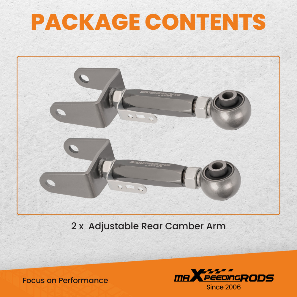 2PCS ADJUSTABLE REAR CAMBER ARMS KIT compatible para TESLA MODEL 3 2017+ MODEL Y 2017+