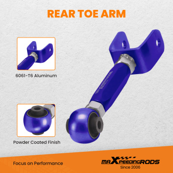 2PCS Adjustable Rear Alignment Toe Arms Kit compatible for Tesla model 3 / Y 2017-2020