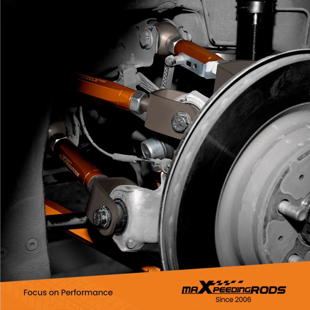 2x Adjustable Rear Trailing Arms Kits compatible for Tesla Model 3 / Y 2017-2022 6061-T6