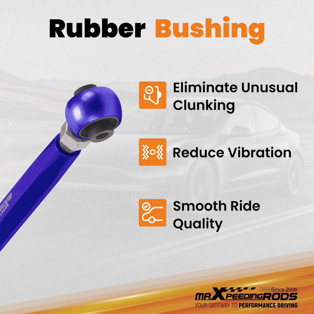 2x Adjustable Rear Lower Alignment Trailing Arms for Tesla model 3 / Y 2017-2021