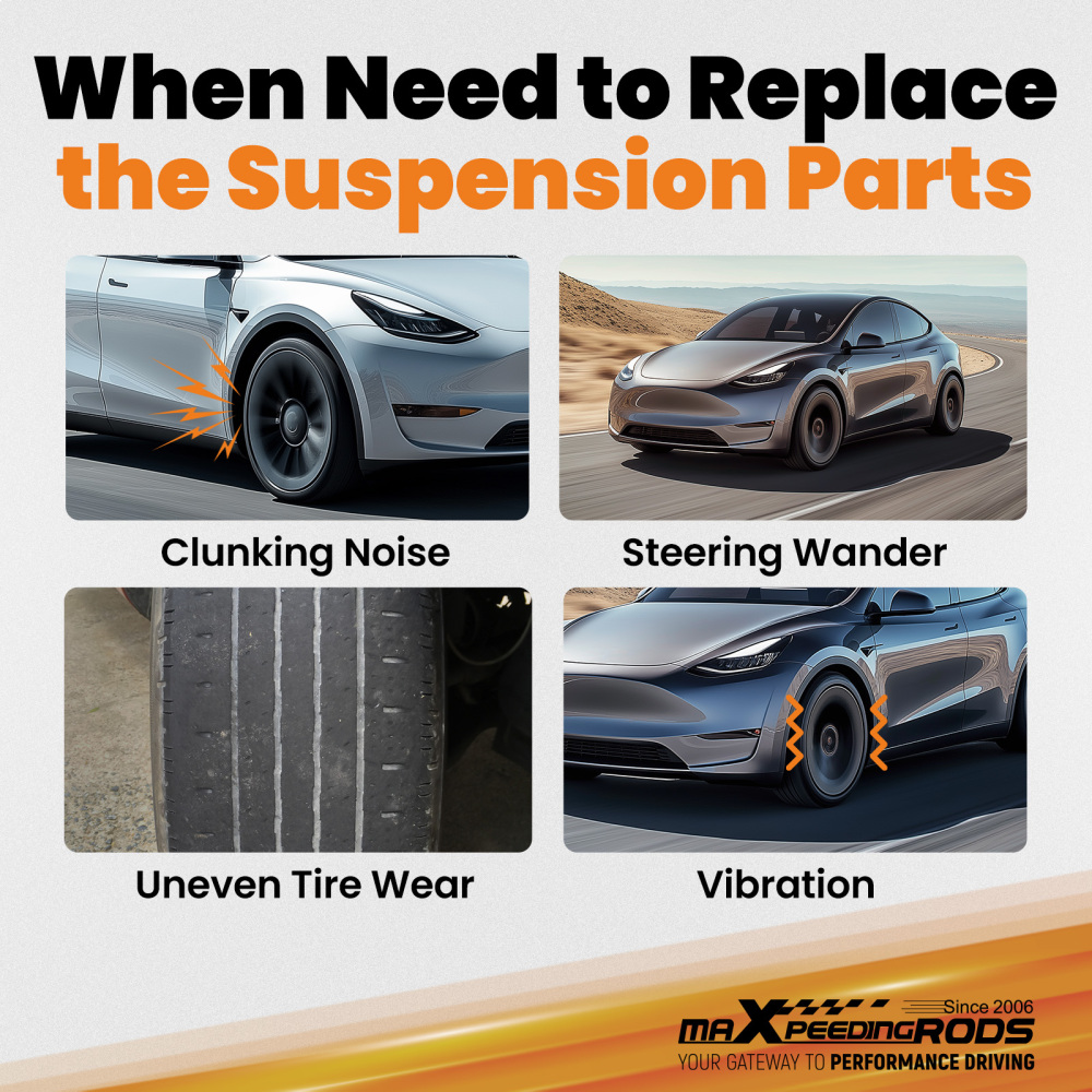 Adjustable Rear Lower Trailing Control Arms Kit compatible for Tesla model 3 / Y 2017-2020