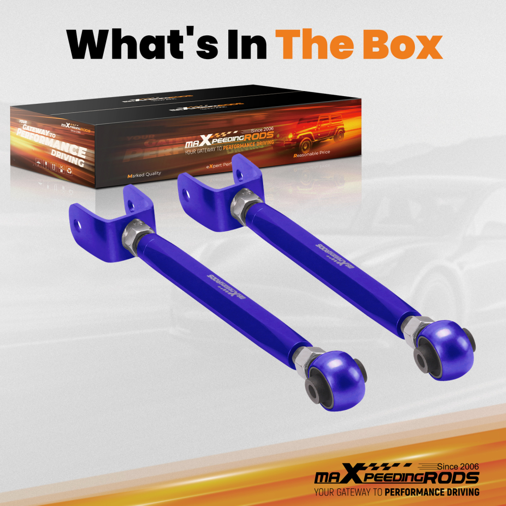 Adjustable Rear Lower Trailing Control Arms Kit compatible for Tesla model 3 / Y 2017-2020