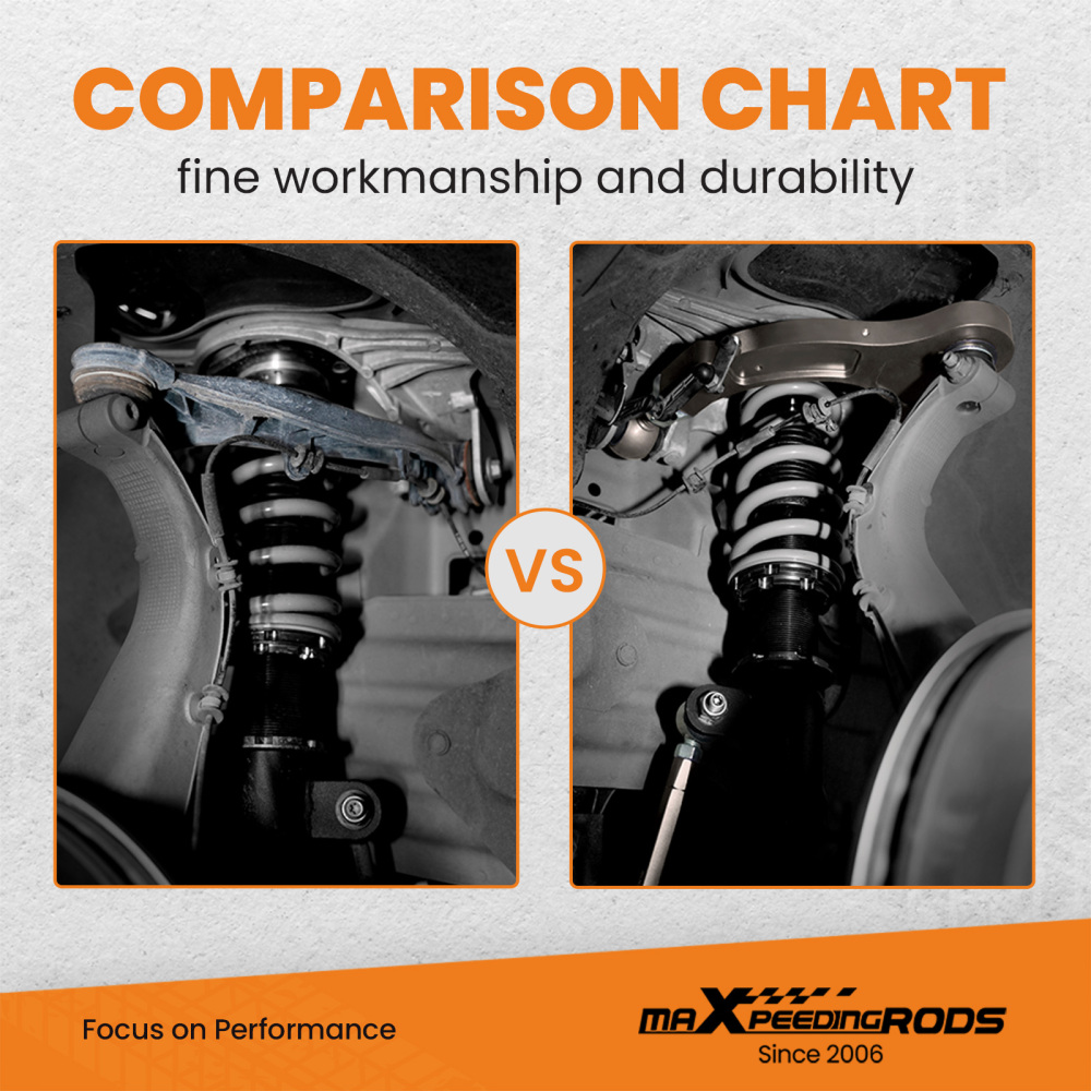 2x Adjustable Rear Lower Trailing Control Arms compatible for Tesla Model 3 / Y 2017-2022