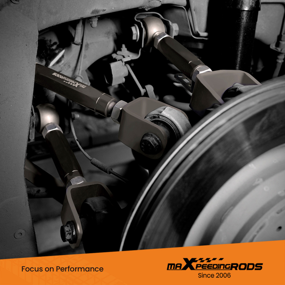 2x Adjustable Rear Lower Trailing Control Arms compatible for Tesla Model 3 / Y 2017-2022