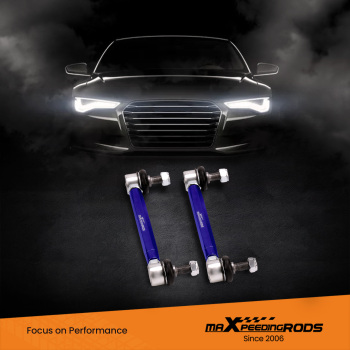 2x Adjustable Front Stabilizer End Links compatible for Tesla model 3 / model Y 2017-2022