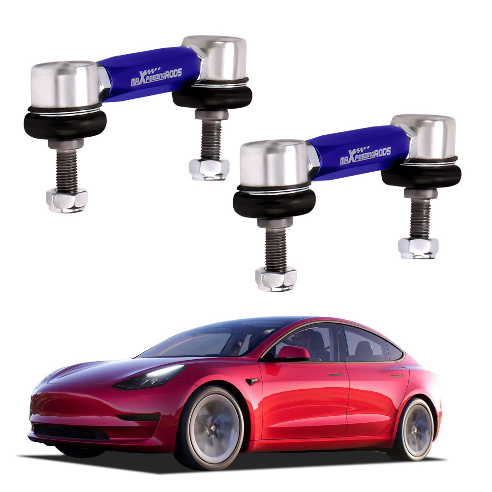 Pair Adjustable Rear Stabilizer End Links Drop Link compatible for Tesla model 3 2017-2022