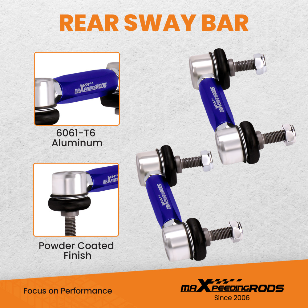 Pair Adjustable Rear Stabilizer End Links Drop Link compatible for Tesla model 3 2017-2022