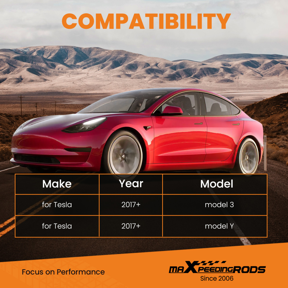 Pair Adjustable Rear Stabilizer End Links Drop Link compatible for Tesla model 3 2017-2022