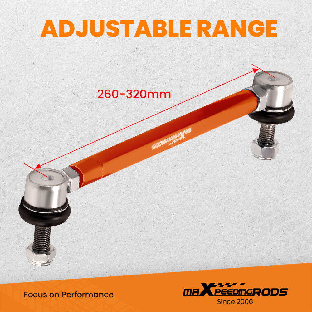 Adjustable Front Anti-Roll Bar End Link Stabilizer compatible for Tesla model 3 / Y 2017-Up