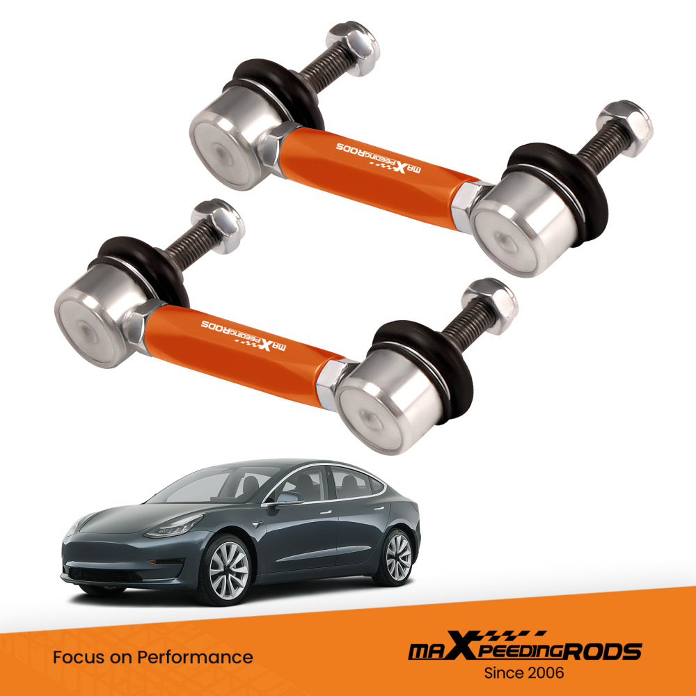 Pair Adjustable Rear Stabilizer End Links Drop Links compatible for Tesla model 7 2017-2022
