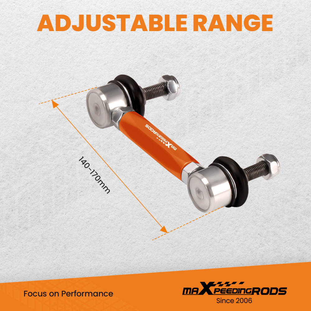 Pair Adjustable Rear Stabilizer End Links Drop Links compatible for Tesla model 7 2017-2022