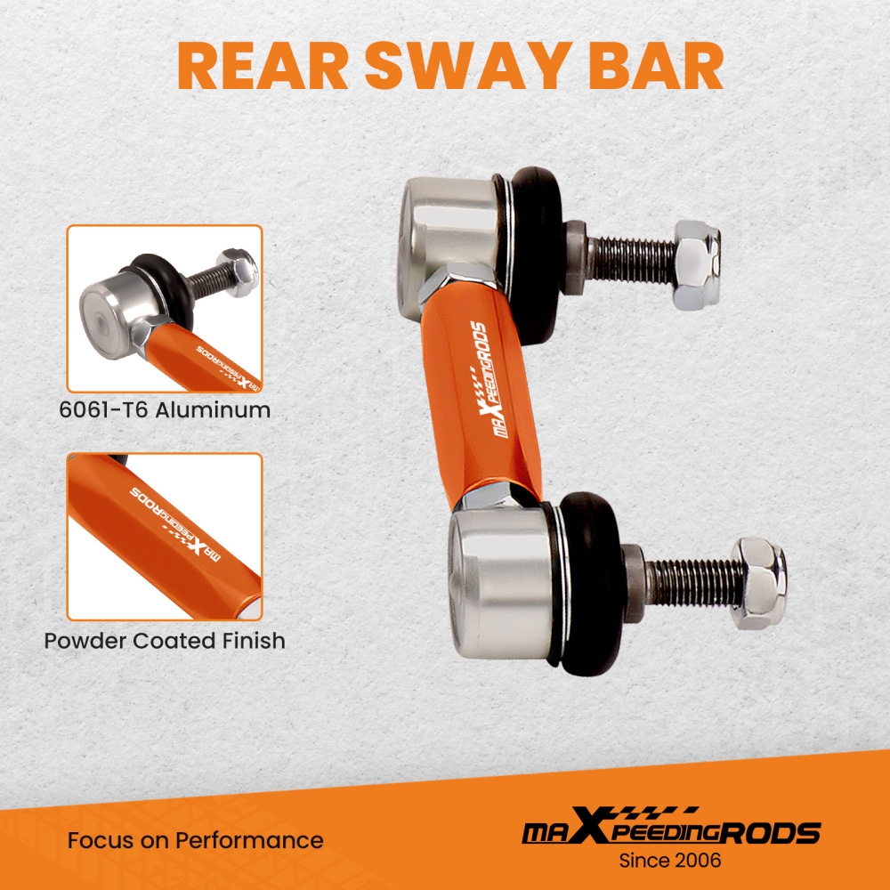 Pair Adjustable Rear Stabilizer End Links Drop Links compatible for Tesla model 7 2017-2022