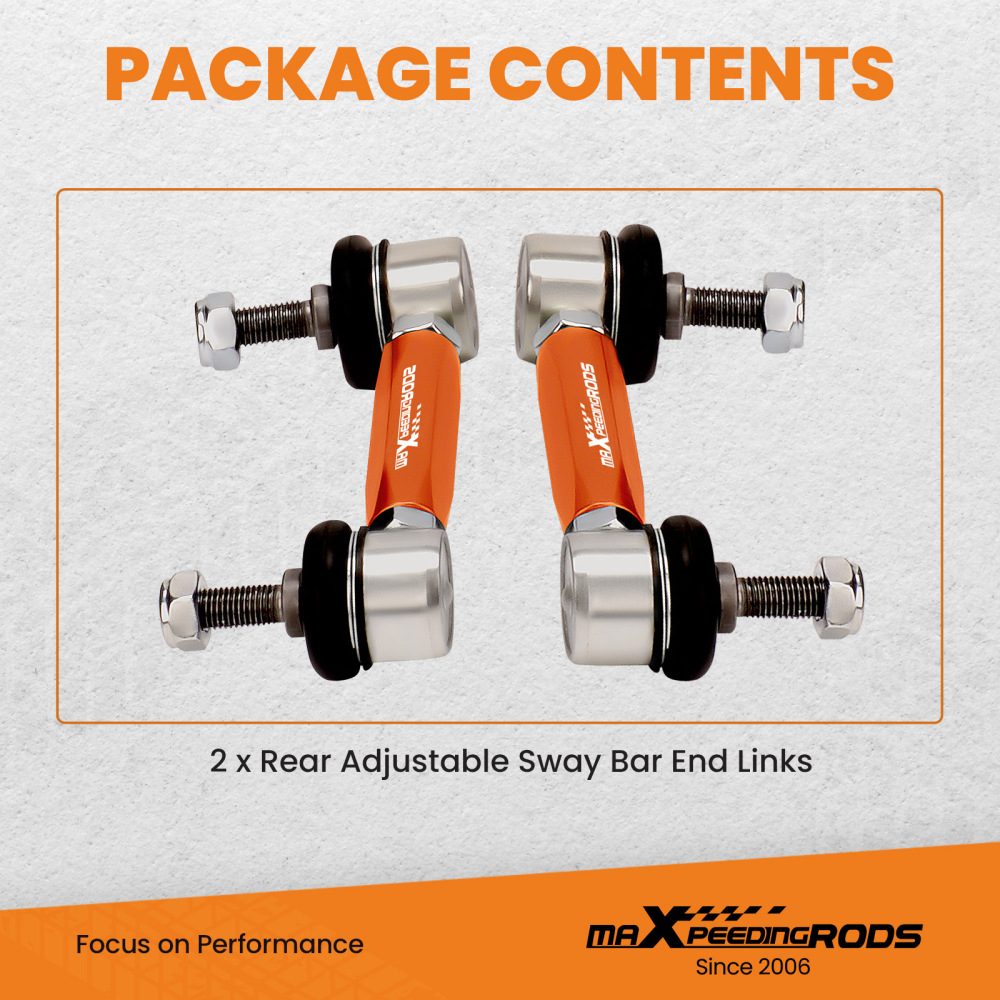 Pair Adjustable Rear Stabilizer End Links Drop Links compatible for Tesla model 7 2017-2022