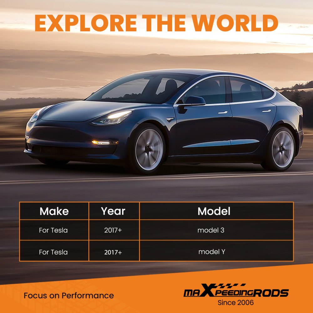 Pair Adjustable Rear Stabilizer End Links Drop Links compatible for Tesla model 7 2017-2022