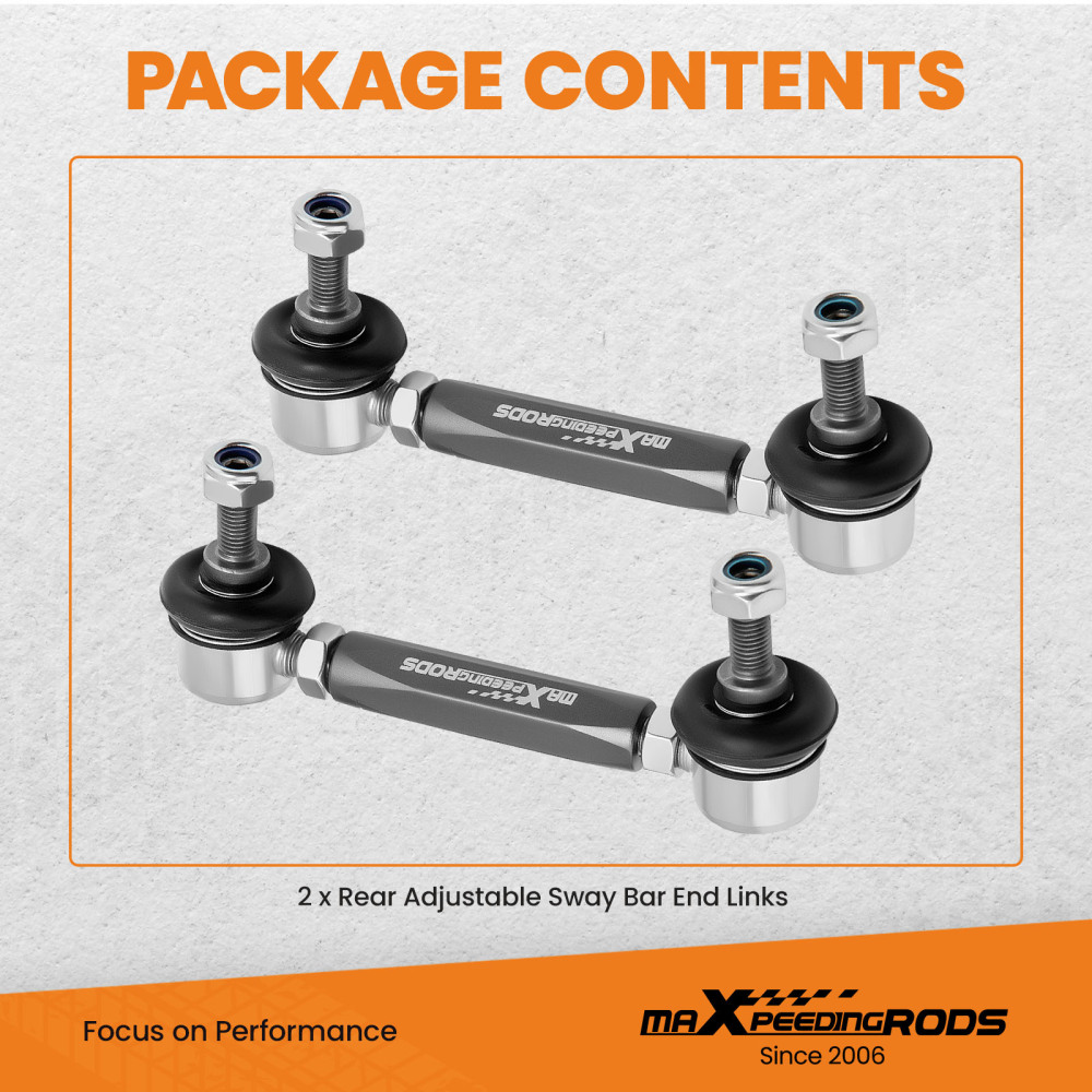 Adjustable Rear Swaybar End Link Kits Anti-Roll Bar compatible for Tesla model 3 / Y 2017+
