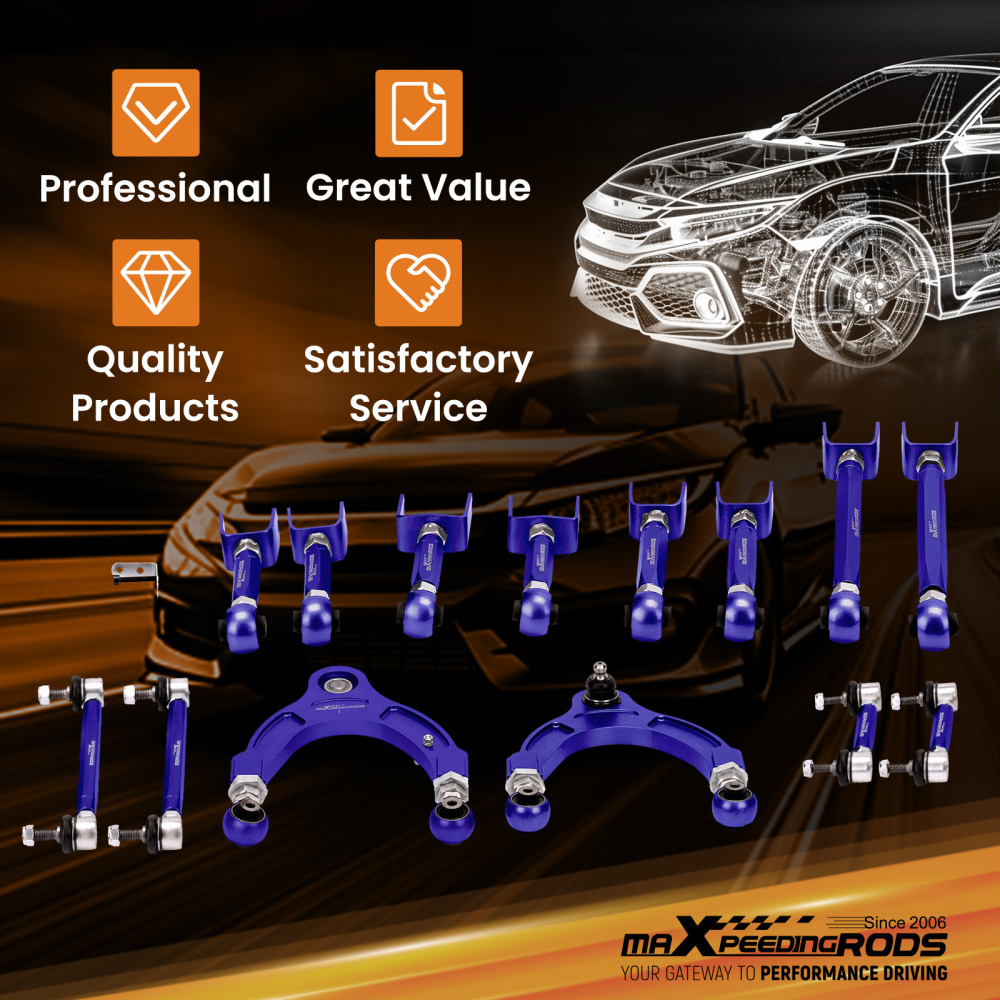 Adjustable Control A-Arms Camber Toe Arm End Links compatible for Tesla Model 3 / Y2017+