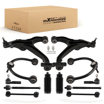 12x Suspension Front Upper Lower Control Arms compatible for Jeep Commander Grand Cherokee