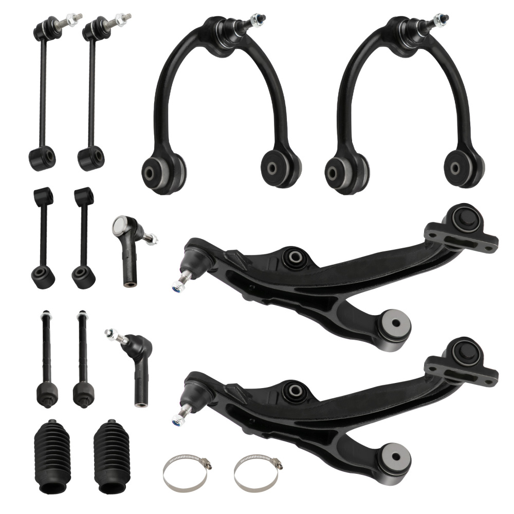 14x Front Upper Lower Control Arms compatible for Jeep Commander Grand Cherokee 2005-2010