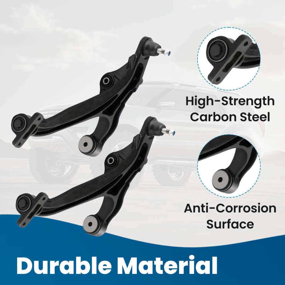 14x Front Upper Lower Control Arms compatible for Jeep Commander Grand Cherokee 2005-2010