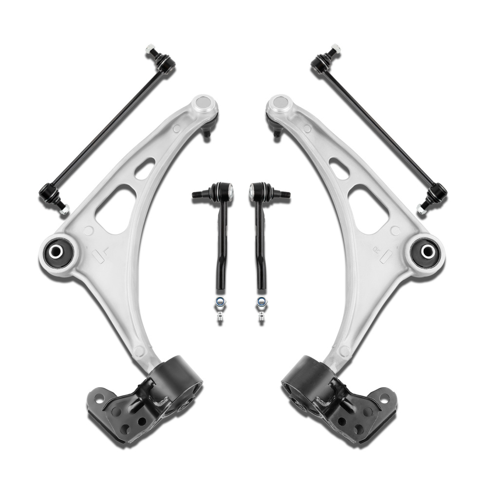 6x Front Lower Control Arms Tie Rods Kit compatible for Acura MDX 2014-20 Pilot 2016-21
