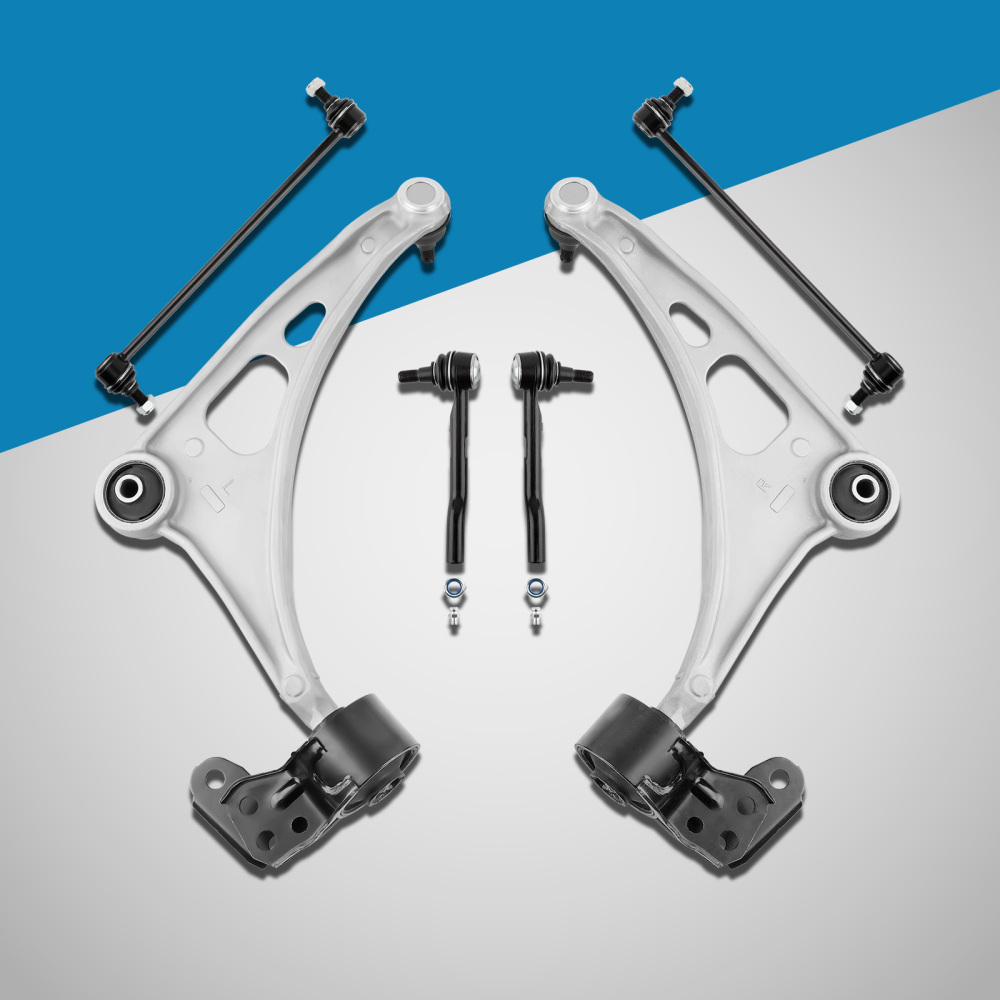 6x Front Lower Control Arms Tie Rods Kit compatible for Acura MDX 2014-20 Pilot 2016-21