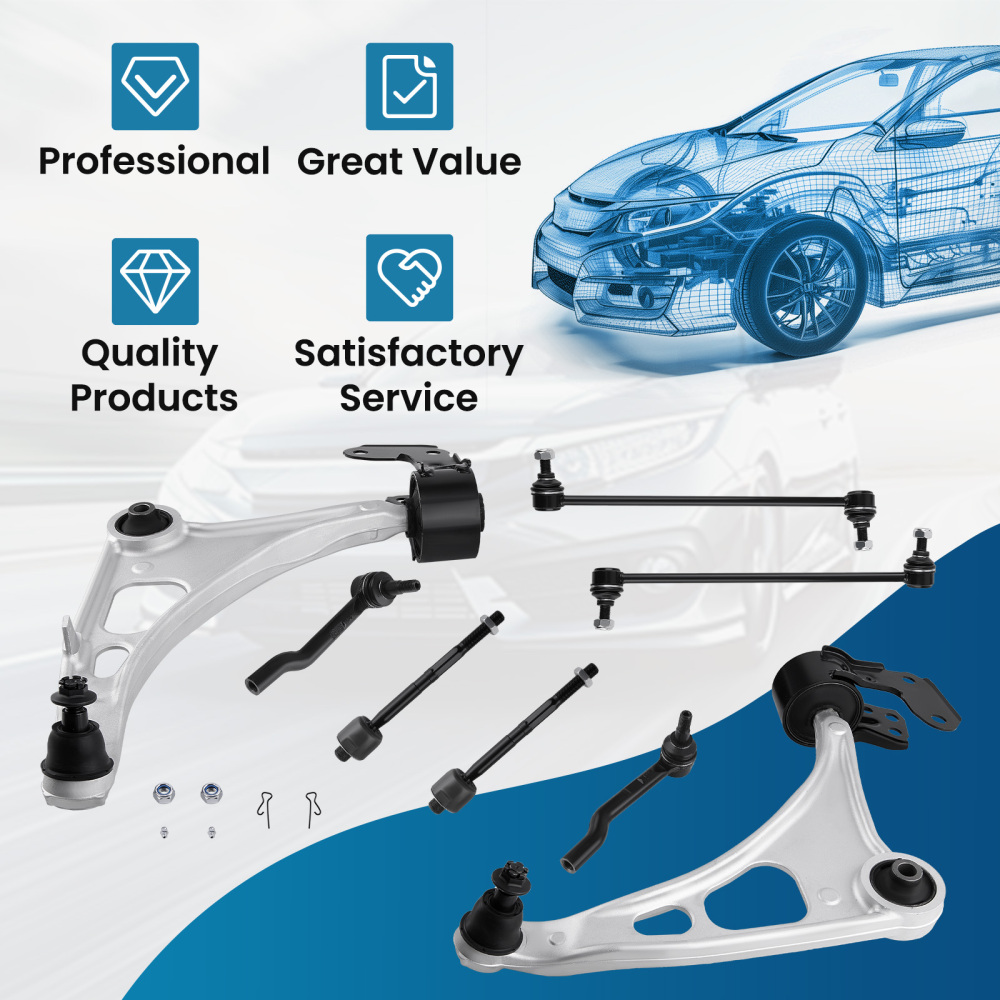 Pair Suspension Front Lower Control Arm Kit compatible for Honda Pilot 2016 2017 2018-2021