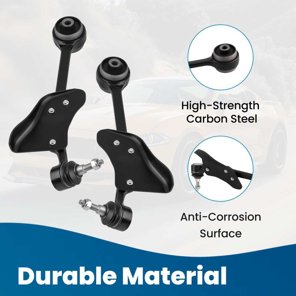 8x Front Lower Control Arms Tie Rods Sway Bars compatible for Ford Mustang 2015 - 2019