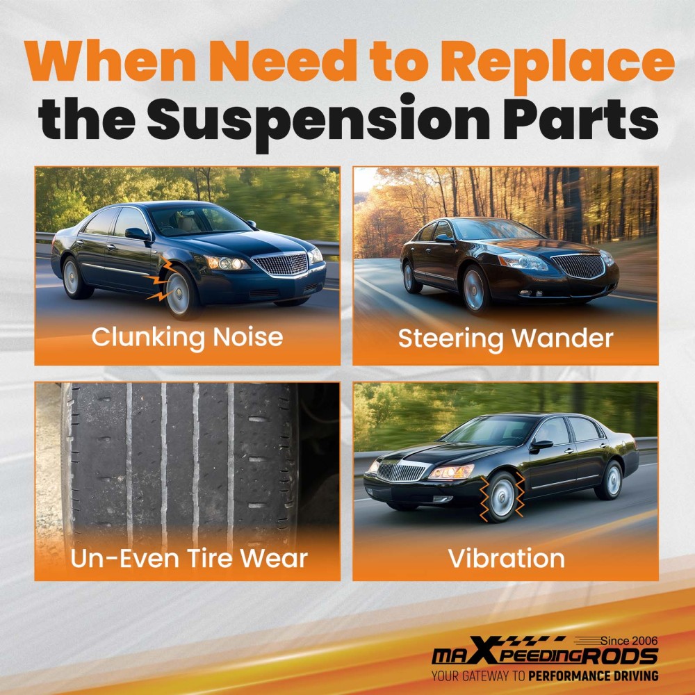 MaXpeedingrods Adjustable Rear Camber Arms Kit For 2015-2023 compatible for Ford Mustang Edge