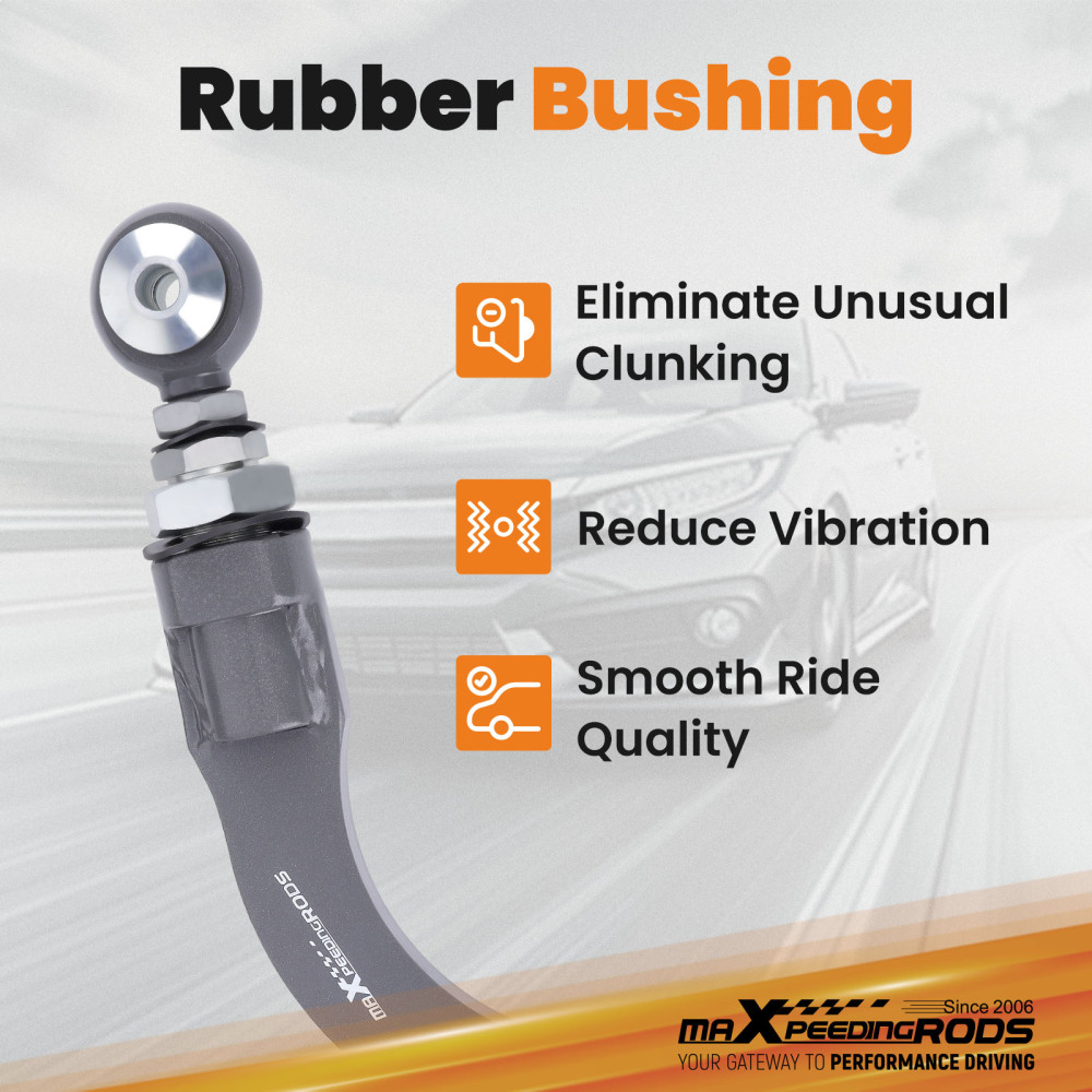 MaXpeedingrods Adjustable Rear Camber Arms Kit For 2015-2023 compatible for Ford Mustang Edge