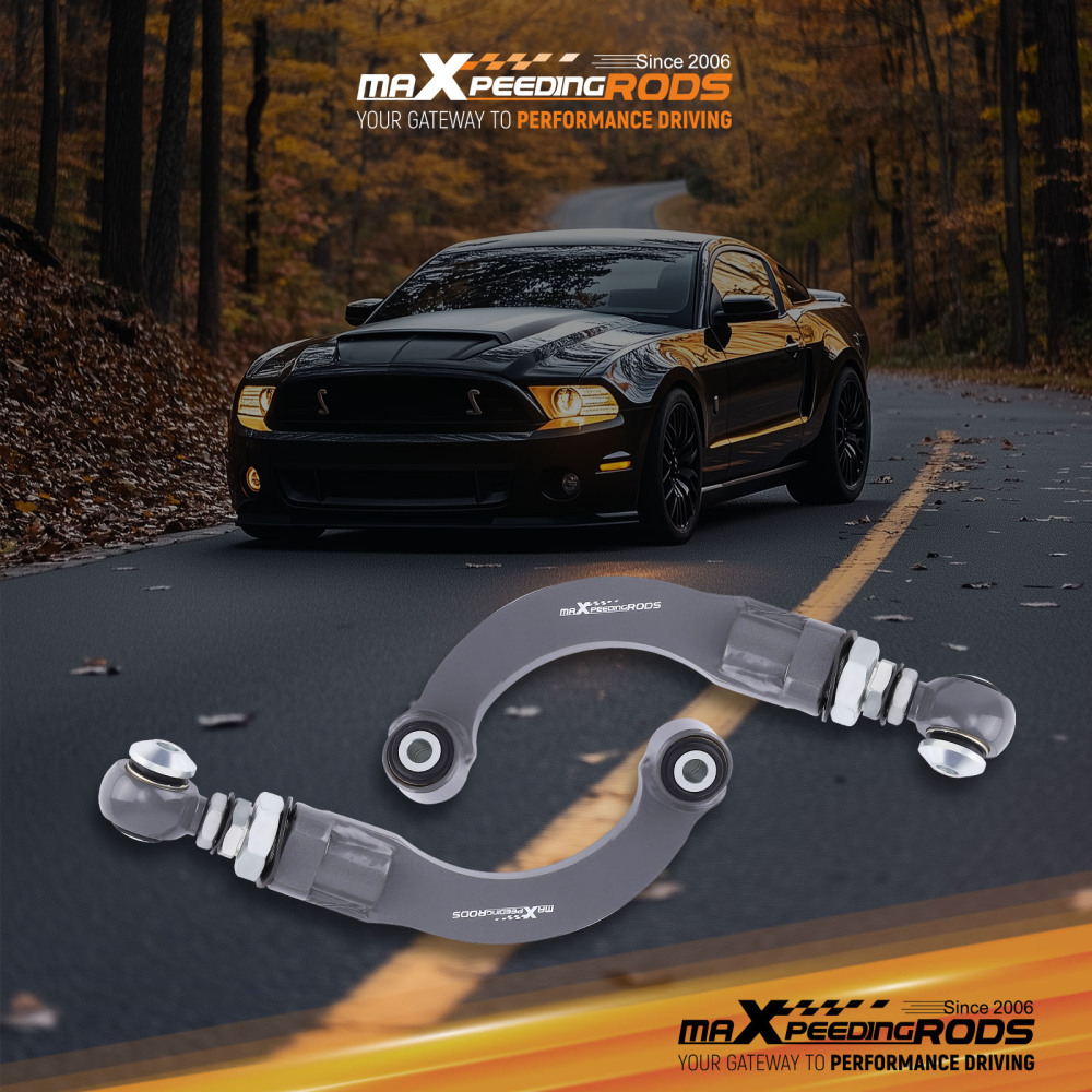MaXpeedingrods Adjustable Rear Camber Arms Kit For 2015-2023 compatible for Ford Mustang Edge