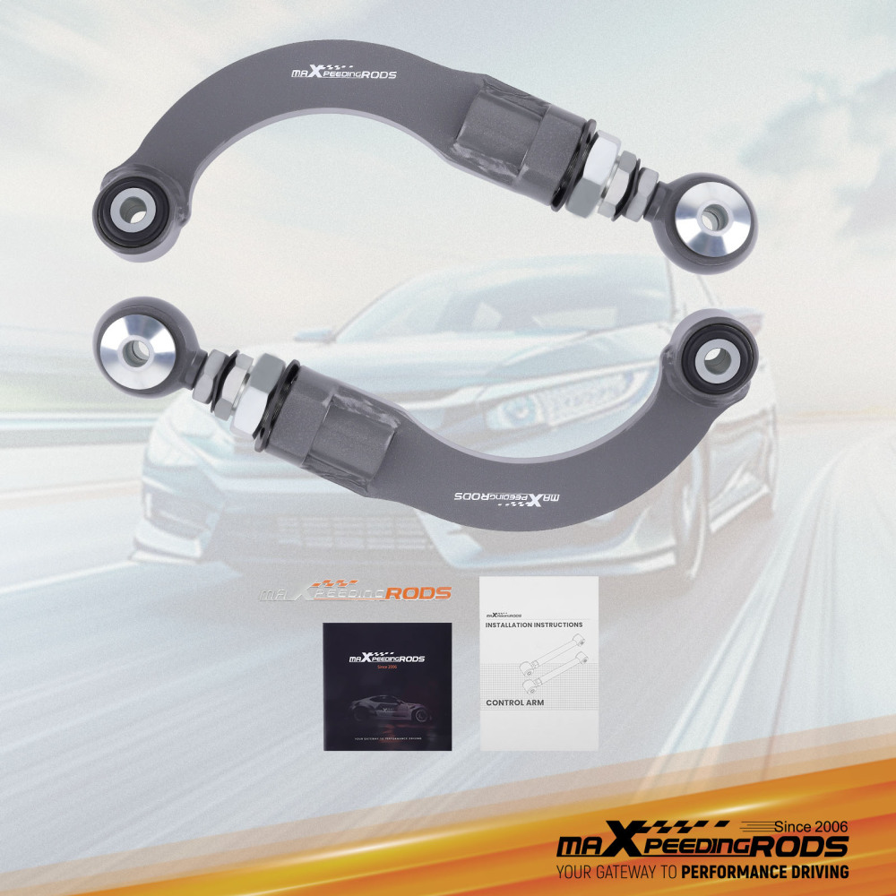 MaXpeedingrods Adjustable Rear Camber Arms Kit For 2015-2023 compatible for Ford Mustang Edge