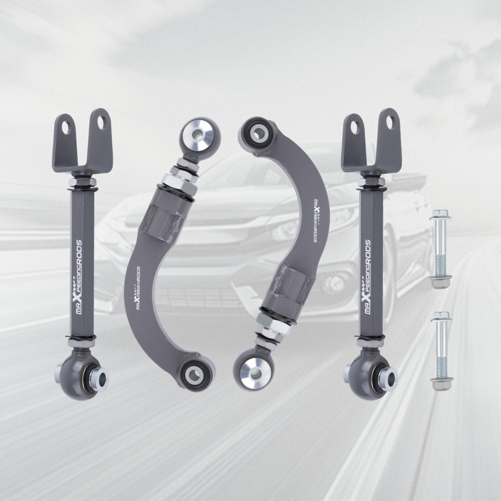 4pcs Adjustable Rear Camber Toe Arms Kit LeftRight For 2015-2023 compatible for Ford Mustang