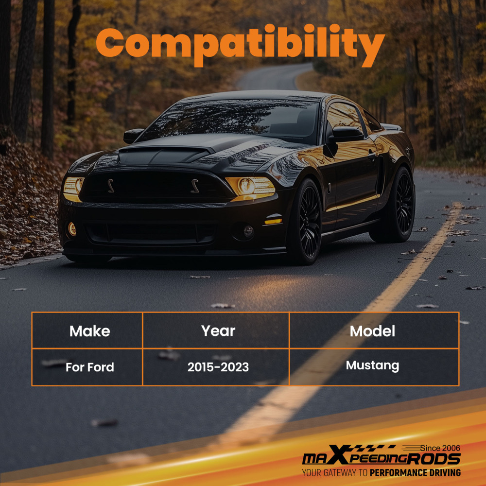 2x Adjustable Rear Toe Trailing Arms Kit For 2015 2016 2017-2023 compatible for Ford Mustang