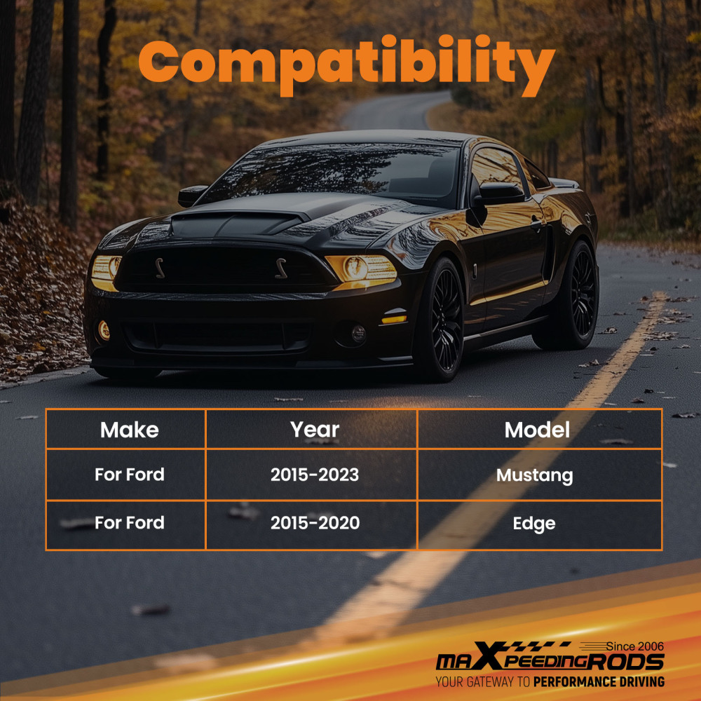 2x Adjustable Rear Toe Trailing Arms Kit For 2015 2016 2017-2023 compatible for Ford Mustang