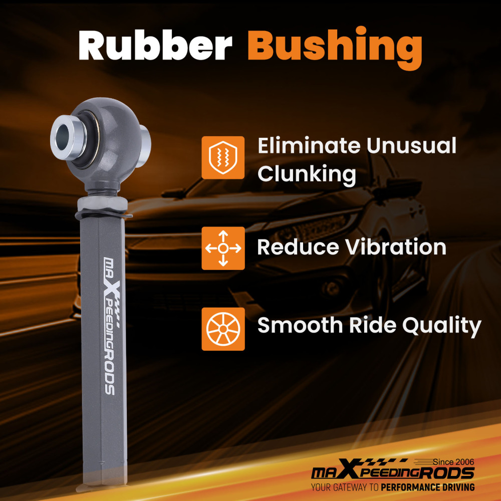 2x Adjustable Rear Toe Trailing Arms Kit For 2015 2016 2017-2023 compatible for Ford Mustang