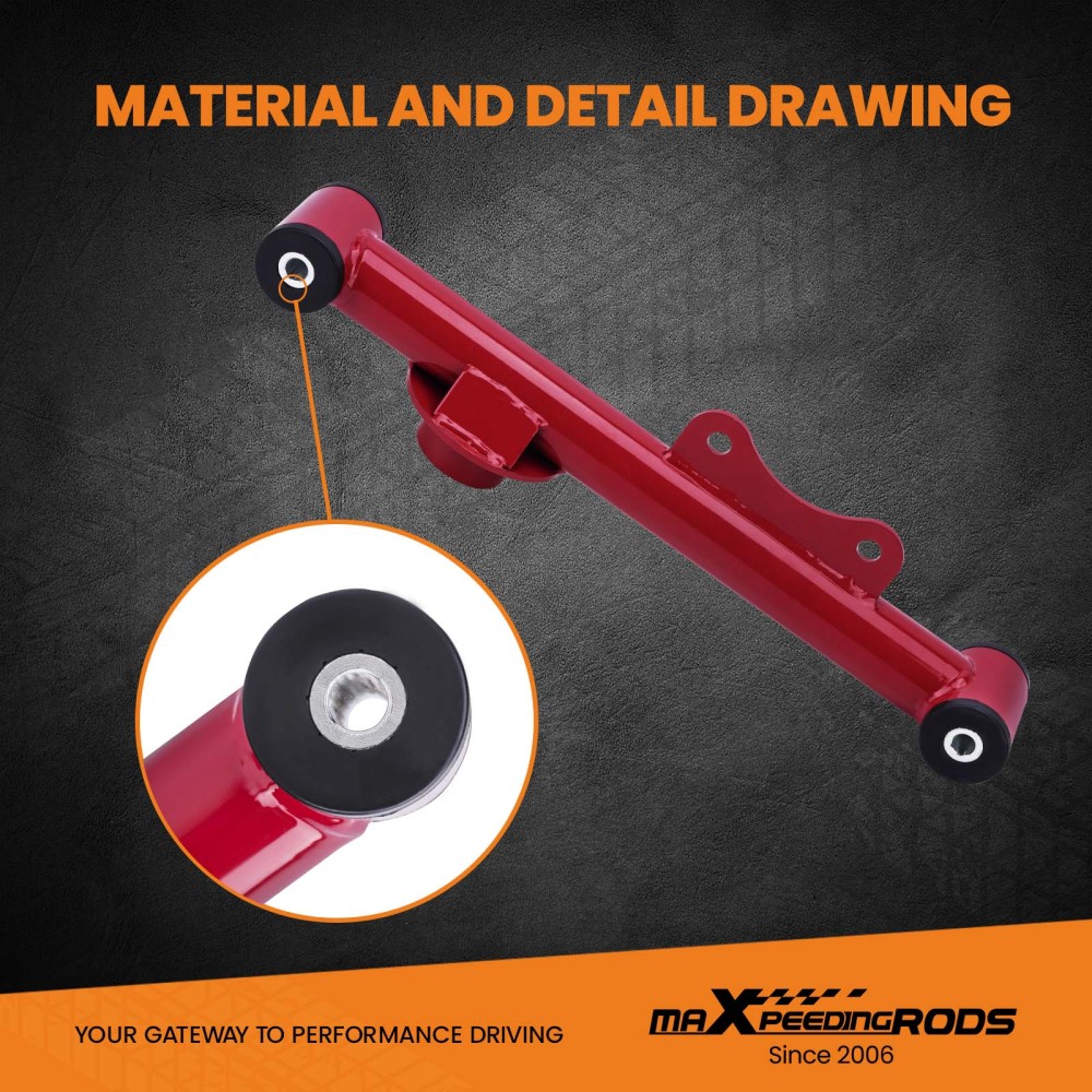 Compatible for Ford Mustang 1979 Upper Lower Rear Tubular Control Arms w/ bushing Bolt Nut
