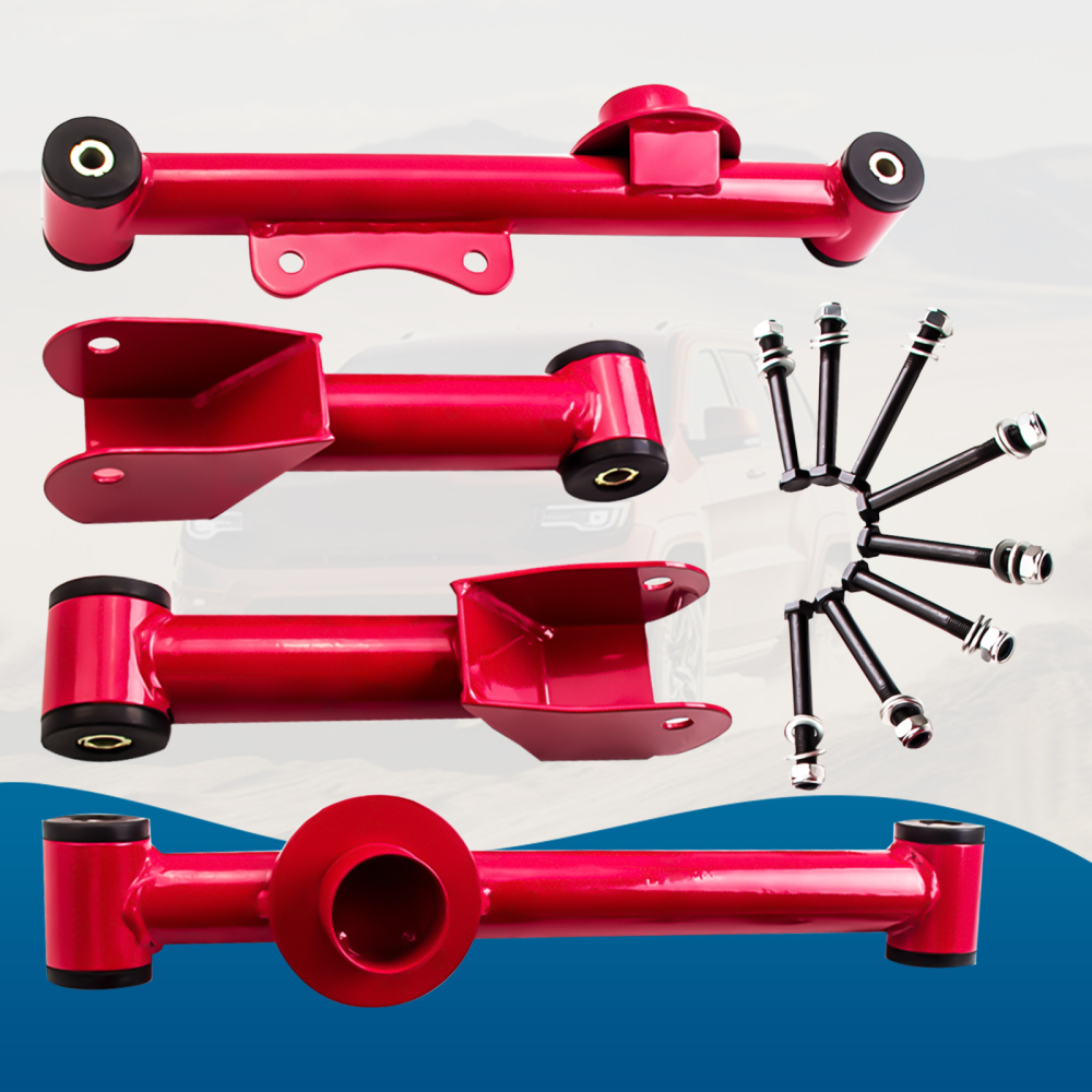 Compatible for Ford Mustang 1979 Upper Lower Rear Tubular Control Arms w/ bushing Bolt Nut