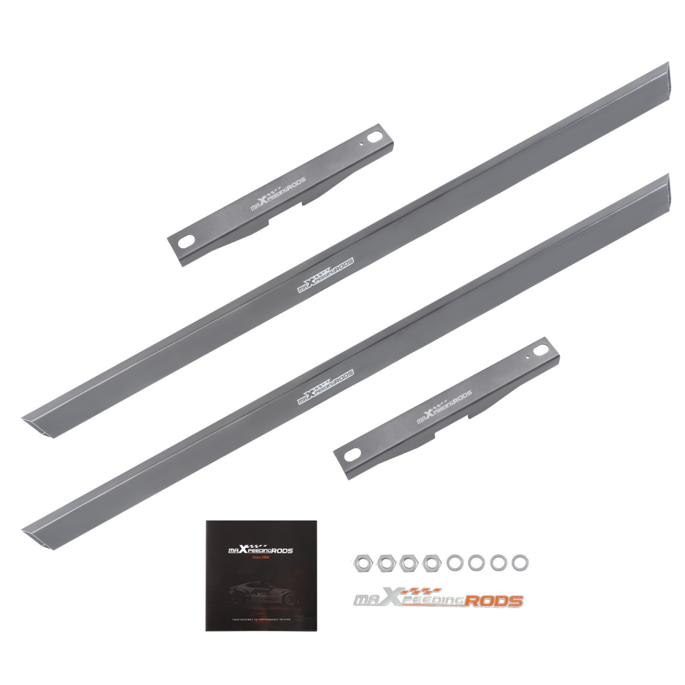 45 12 Gauge Square Subframe Connectors Weld In for 1979-04 compatible for Ford Mustang Cobra