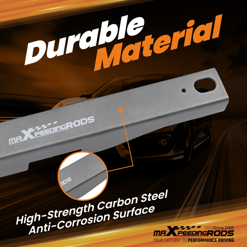 45 12 Gauge Square Subframe Connectors Weld In for 1979-04 compatible for Ford Mustang Cobra