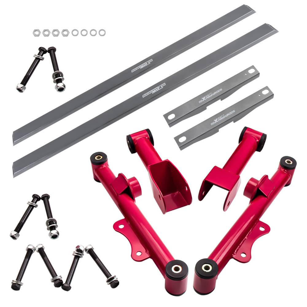 Rear UpperLower Control Arms Subframe Connectors compatible for Ford Mustang 79-04